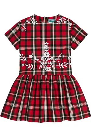 Kenzo Checked cotton dress