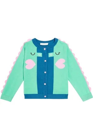 Stella McCartney Colorblocked cotton cardigan