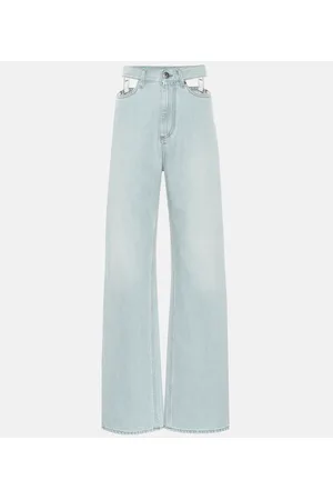 Maison Margiela Cutout high-rise wide-leg jeans