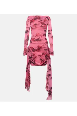 BLUMARINE Printed jersey minidress