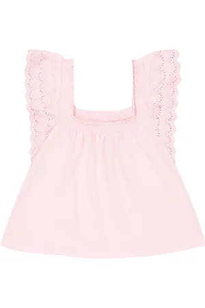 Ralph Lauren Embroidered cotton top