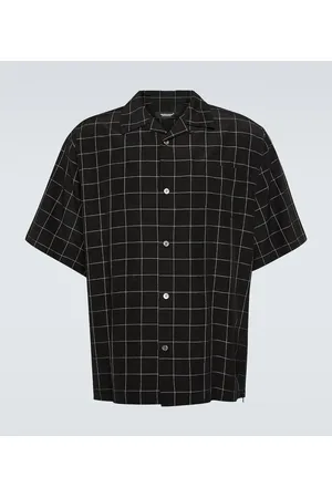 UNDERCOVER Checked silk-blend shirt