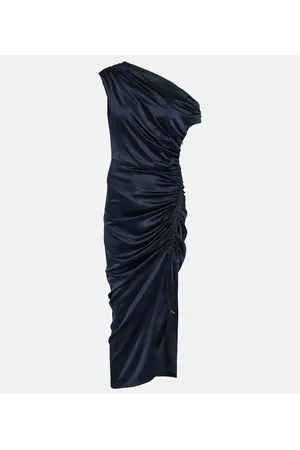 VERONICA BEARD Kadie silk charmeuse midi dress