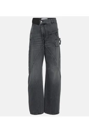 J.W.Anderson Twisted high-rise straight jeans
