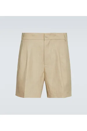 Loro Piana Honiara linen canvas Bermuda shorts