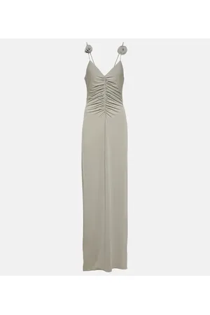 MAGDA BUTRYM Gathered jersey maxi dress