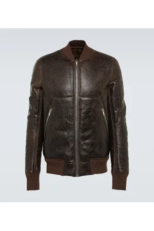 Rick Owens Leather and shearling jacket