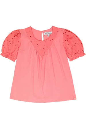 Tartine Et Chocolat Broderie anglaise cotton-blend top