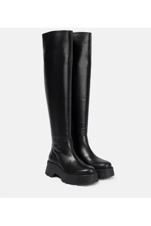 Gianvito Rossi Leather knee-high boots