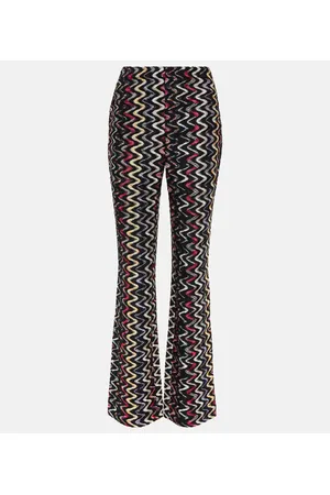 Missoni High-rise wool-blend flared pants