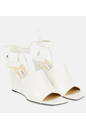 Jimmy Choo Elyna leather wedge sandals