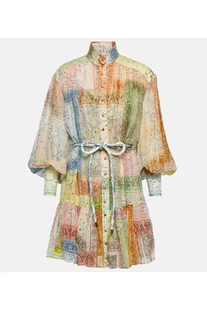 ZIMMERMANN Matchmaker bandana cotton and silk minidress