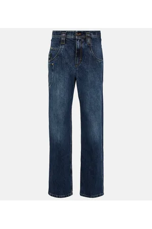 Brunello Cucinelli Mid-rise wide-leg jeans