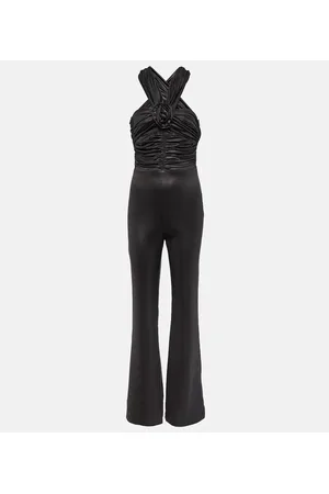 ROTATE Off-shoulder jersey jumpsuit