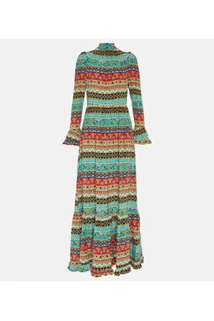 La DoubleJ Visconti printed silk maxi dress