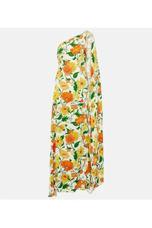 Stella McCartney Caped one-shoulder cady gown