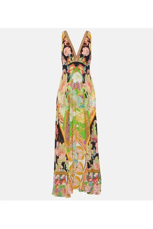 Camilla Printed silk maxi dress