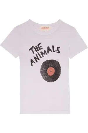 The Animals Observatory Hippo printed cotton T-shirt