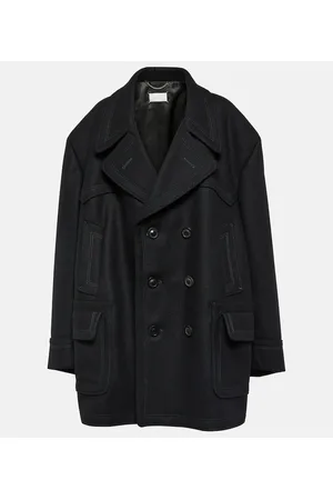 Maison Margiela Kaban oversized wool-blend coat