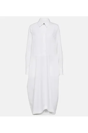Jil Sander Cotton poplin shirt dress