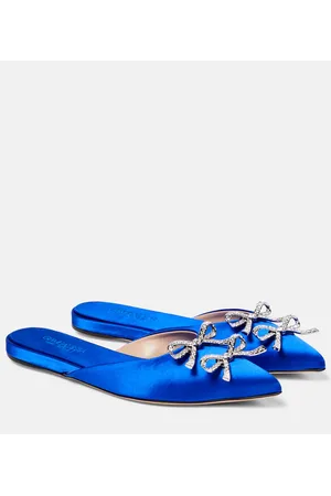 Giambattista Valli Embellished satin mules