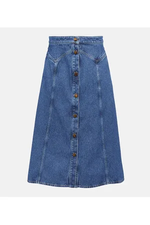 Chloé ChloÃ© Denim midi skirt