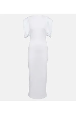 WARDROBE.NYC Ruched jersey midi dress