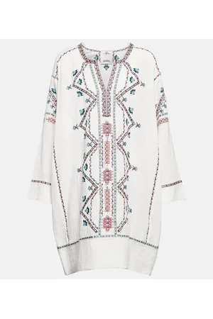 Isabel Marant Chemsi embroidered cotton minidress