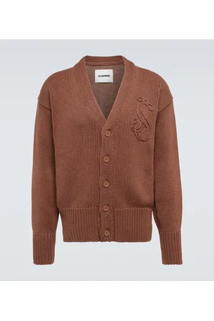 Jil Sander Embroidered knitted cardigan