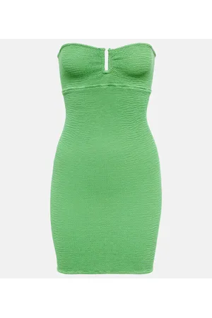 Reina Olga La Sciura Crinkle bandeau minidress