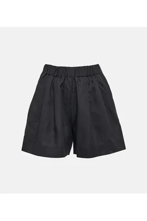 ASCENO Zurich wide-leg linen shorts
