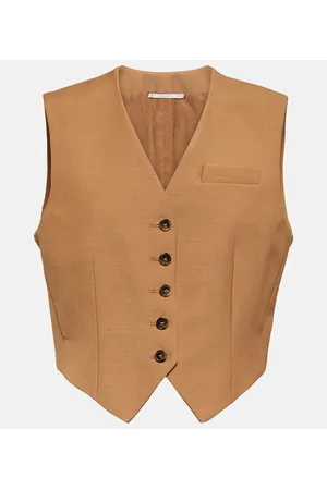 Stella McCartney Cropped wool waistcoat