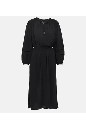 Marant Etoile Lydie ruched crÃªpe midi dress