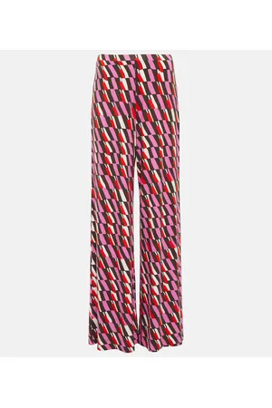 Diane von Furstenberg Holly printed wide-leg pants