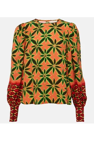 ULLA JOHNSON Lilliana crepe blouse
