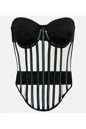 Dolce & Gabbana X Kim tulle embellished corset