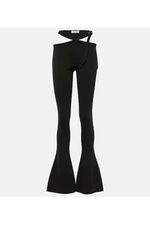 The Attico Cutout jersey flared pants
