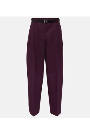 Jil Sander High-rise wool straight pants