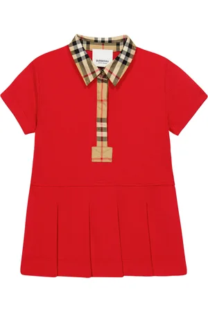 Burberry Baby pleated cotton dress