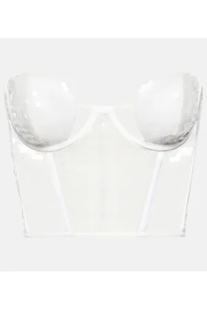 Nensi Dojaka Bridal sequined bustier