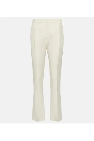 VALENTINO High-rise wool and silk pants