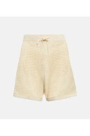 Nanushka Jael crochet cotton-blend shorts