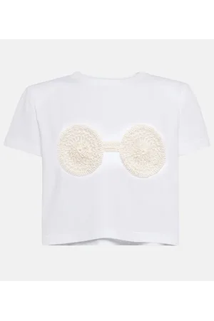 MAGDA BUTRYM Embroidered cotton T-shirt