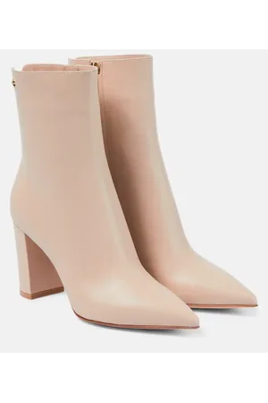 Gianvito Rossi Piper 85 leather ankle boots