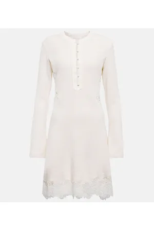 Chloé ChloÃ© Ribbed-knit wool minidress