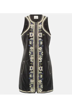 Isabel Marant Belila embroidered cotton minidress