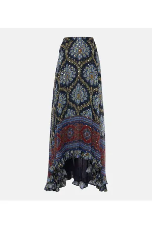 Etro Paisley silk jacquard maxi skirt