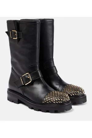 Jimmy Choo Biker II leather ankle boots