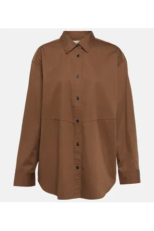 CO Oversized tton and silk shirt