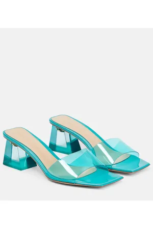Gianvito Rossi Cosmic leather-trimmed TPU mules